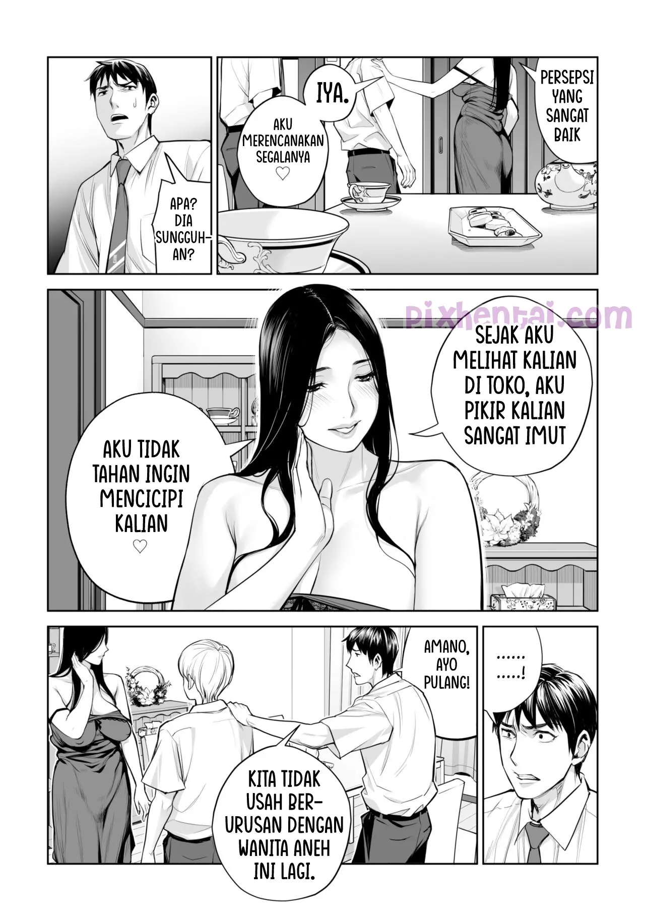 Komik hentai xxx manga sex bokep Kurokami Onna no Fudeoroshi Mbak-Mbak Kasir Bohay Penggoda Perjaka 38